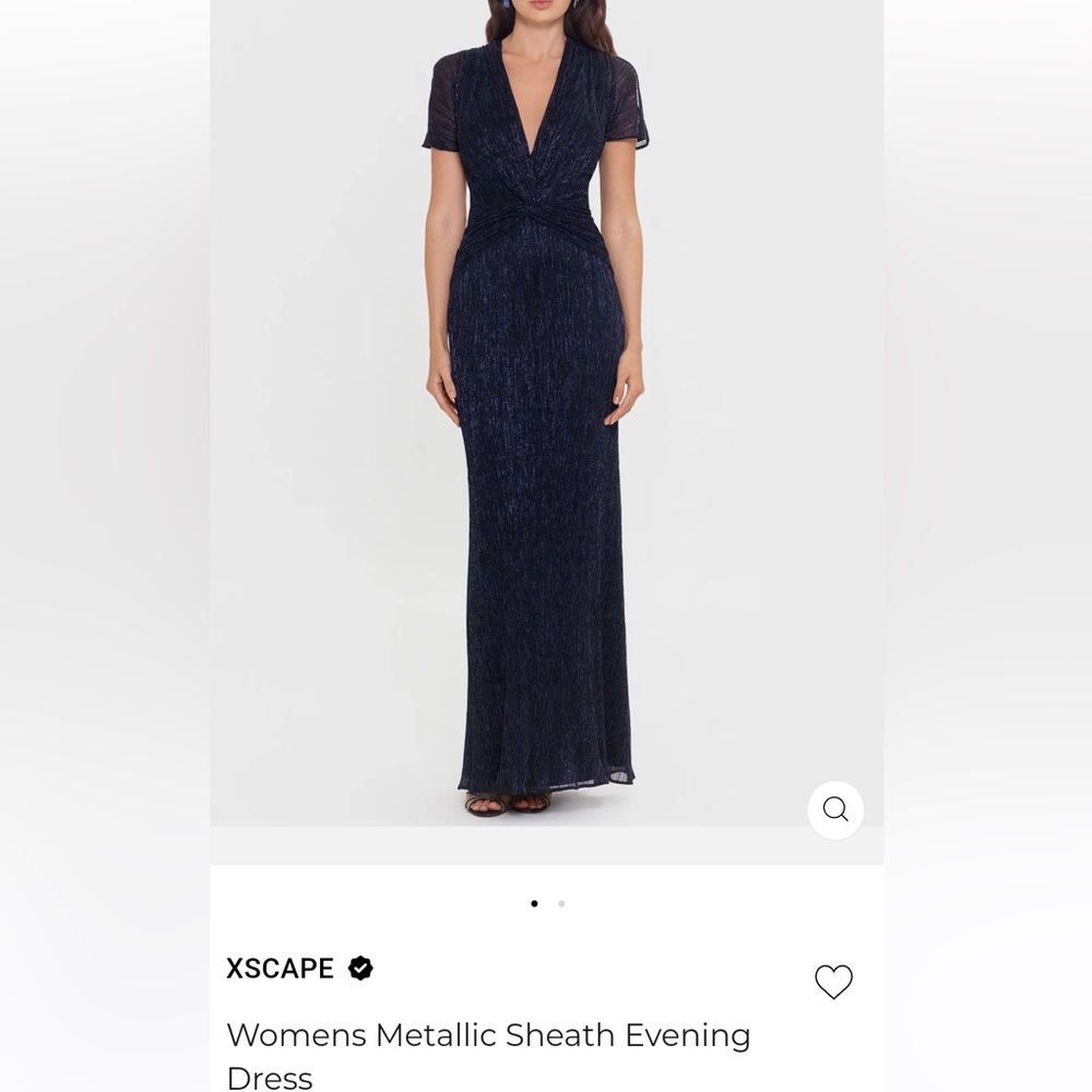 Xscape Women’s Metallic Sheath Evening Dress